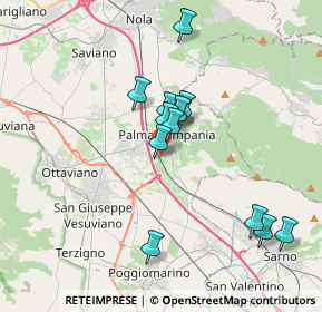 Mappa Via Tirone, 80036 Palma Campania NA, Italia (3.37769)