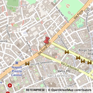 Mappa Via Foria, 76, 80137 Napoli, Napoli (Campania)
