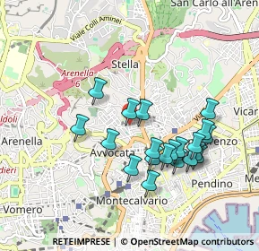 Mappa Vicoletto Materdei, 80136 Napoli NA, Italia (0.9215)