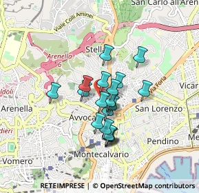 Mappa Vicoletto Materdei, 80136 Napoli NA, Italia (0.6505)