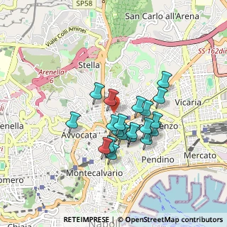 Mappa Vico Stella, 80135 Napoli NA, Italia (0.7415)