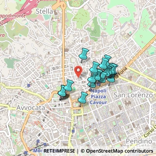Mappa Vico Stella, 80135 Napoli NA, Italia (0.36)