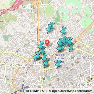 Mappa Vico Stella, 80135 Napoli NA, Italia (0.412)