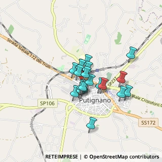 Mappa Via Fratelli Morea, 70017 Putignano BA, Italia (0.6)