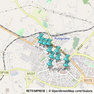 Mappa Via Gianfedele Angelini, 70017 Putignano BA, Italia (0.33182)