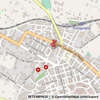 Mappa Via Gianfedele Angelini, 47, 70017 Putignano, Bari (Puglia)