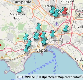 Mappa Via Giuseppe Mancinelli, 80145 Napoli NA, Italia (3.655)