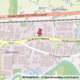 Mappa Strada di Maratta Bassa, 2, 05100 Terni, Terni (Umbria)