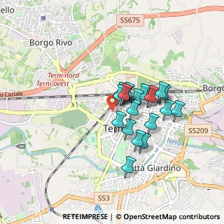 Mappa Viale Giosuè Borsi, 05100 Terni TR, Italia (0.667)