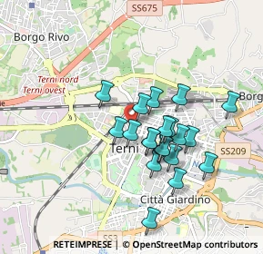 Mappa Viale Guglielmo Oberdan, 05100 Terni TR, Italia (0.7645)