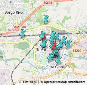 Mappa Viale Guglielmo Oberdan, 05100 Terni TR, Italia (0.7205)