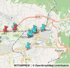 Mappa Via V. Mauri, 05100 Terni TR, Italia (1.73273)