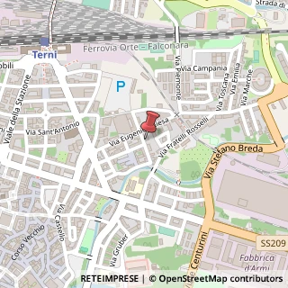 Mappa Via Vincenzo Mauri, 57, 05100 Terni, Terni (Umbria)