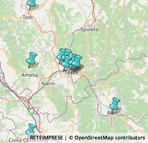 Mappa Via V. Mauri, 05100 Terni TR, Italia (18.65333)