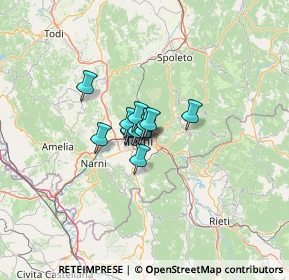 Mappa Via V. Mauri, 05100 Terni TR, Italia (5.695)