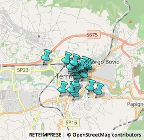 Mappa Via P. Gori, 05100 Terni TR, Italia (0.8875)