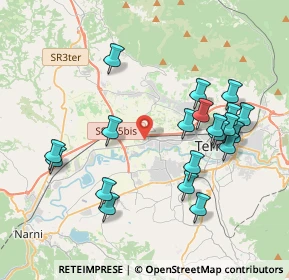 Mappa Via Luigi Casale, 05100 Terni TR, Italia (4.2695)