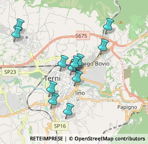 Mappa Via Andrea Costa, 05100 Terni TR, Italia (1.7425)