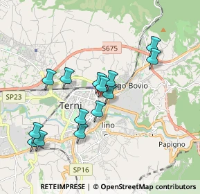 Mappa Via Andrea Costa, 05100 Terni TR, Italia (1.77786)