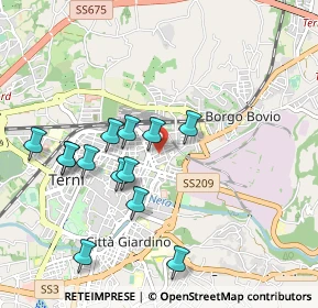 Mappa Via Andrea Costa, 05100 Terni TR, Italia (0.97615)