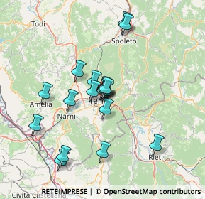 Mappa Via Andrea Costa, 05100 Terni TR, Italia (12.44444)