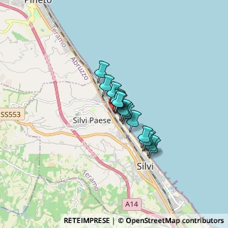Mappa Via Taranto, 64028 Silvi TE, Italia (0.89941)