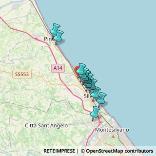 Mappa Via Taranto, 64028 Silvi TE, Italia (2.56667)