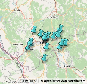 Mappa Via Luigi Galvani, 05100 Terni TR, Italia (8.2215)
