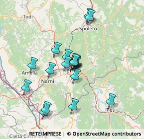 Mappa Via Luigi Galvani, 05100 Terni TR, Italia (12.28889)