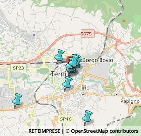 Mappa Via Luigi Galvani, 05100 Terni TR, Italia (1.10273)