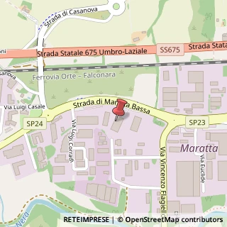 Mappa Strada di Maratta Bassa, 53, 05100 Terni, Terni (Umbria)