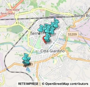 Mappa Via Roma, 05100 Terni TR, Italia (0.70882)