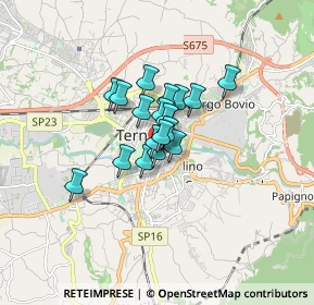 Mappa Via Cristoforo Colombo, 05100 Terni TR, Italia (0.96778)