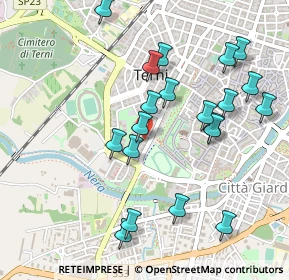 Mappa Strada Valle Verde, 05100 Terni TR, Italia (0.5345)