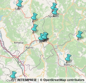 Mappa Strada Valle Verde, 05100 Terni TR, Italia (17.54)