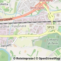 Mapa Terni