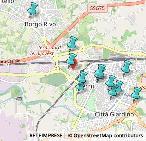 Mappa Via Raffaello Lambruschini, 05100 Terni TR, Italia (1.0275)