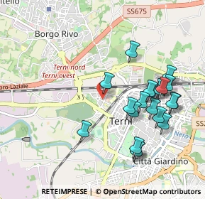 Mappa Via Raffaello Lambruschini, 05100 Terni TR, Italia (1.046)