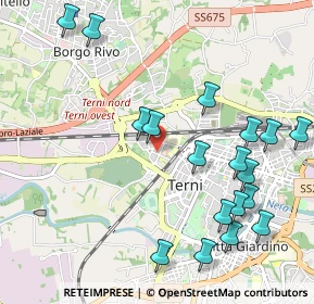 Mappa Via Raffaello Lambruschini, 05100 Terni TR, Italia (1.25167)