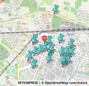 Mappa Via Gian Domenico Romagnosi, 05100 Terni TR, Italia (0.456)