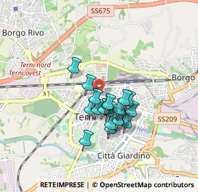 Mappa Via Gian Domenico Romagnosi, 05100 Terni TR, Italia (0.649)