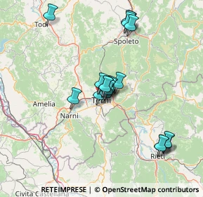 Mappa Via Donatello, 05100 Terni TR, Italia (13.01316)