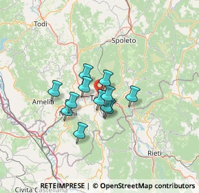 Mappa Via Donatello, 05100 Terni TR, Italia (8.92833)