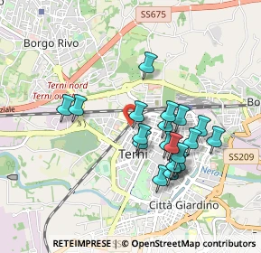 Mappa Via Donatello, 05100 Terni TR, Italia (0.837)