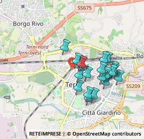 Mappa Via Donatello, 05100 Terni TR, Italia (0.8045)