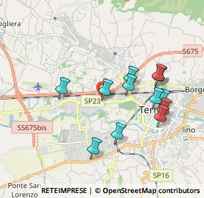 Mappa Via Giacomo Benucci, 05100 Terni TR, Italia (1.835)