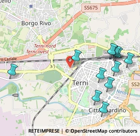 Mappa Via G. Lombardo Radice, 05100 Terni TR, Italia (1.25417)