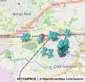 Mappa Via G. Lombardo Radice, 05100 Terni TR, Italia (0.8935)