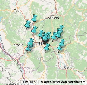 Mappa Via Federico Cesi, 05100 Terni TR, Italia (8.264)