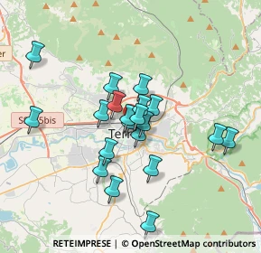 Mappa Via Federico Cesi, 05100 Terni TR, Italia (3.028)